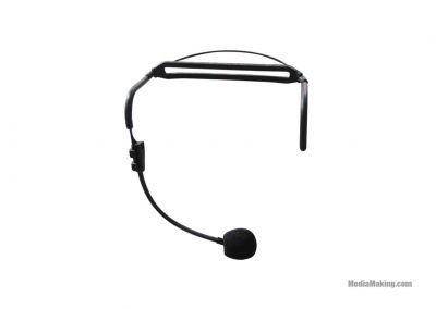 Black headband microphone