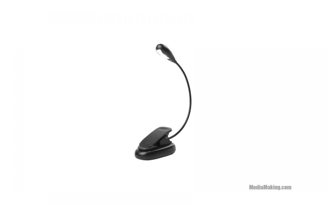 Luce da leggio LED con braccetto flessibile