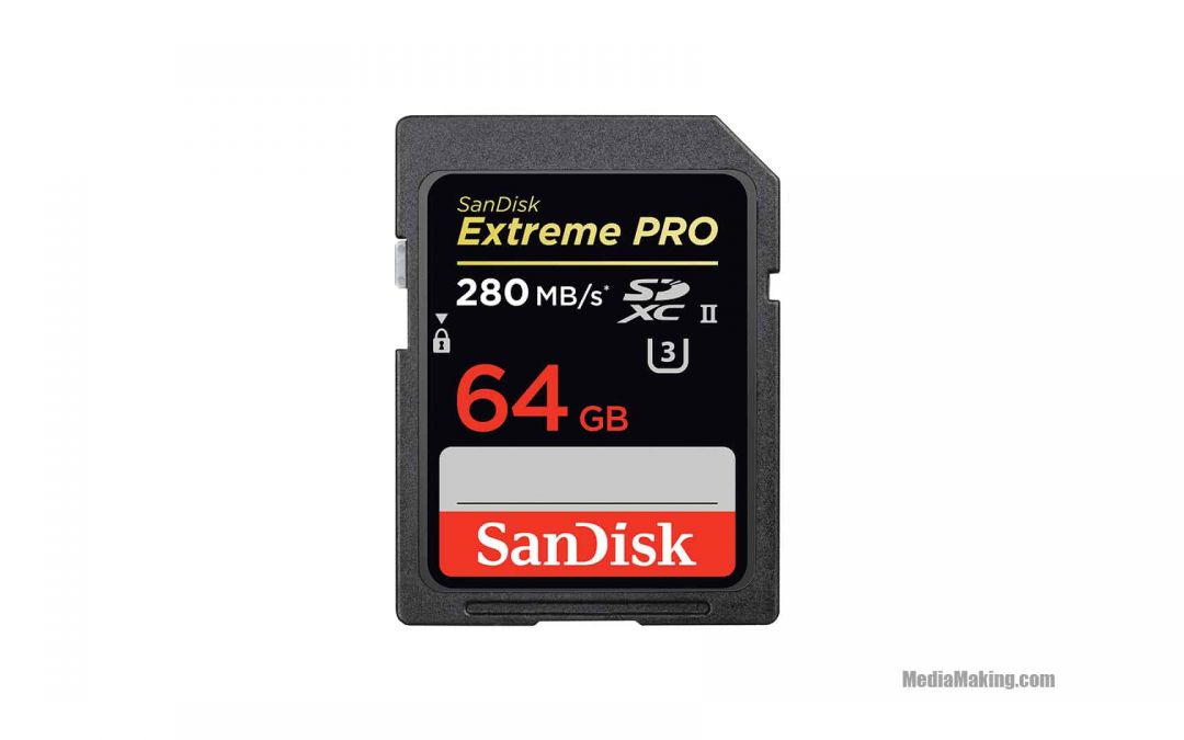 Scheda SDXC Sandisk ExtremePro 64GB 280 mb/s