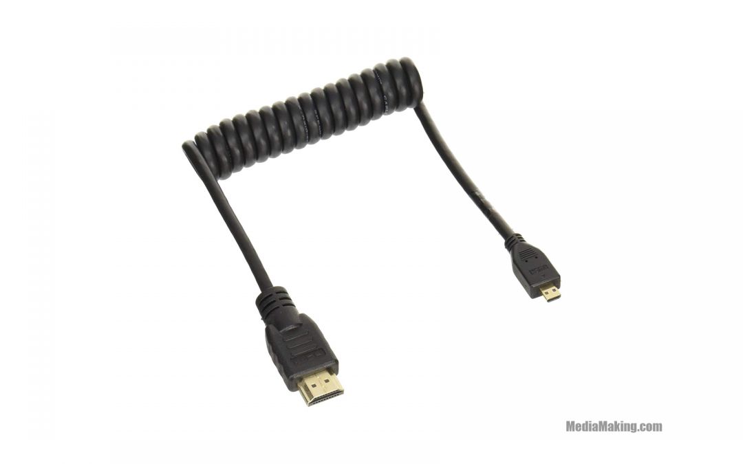 Cavo Atomos a spirale da micro HDMI a full HDMI 30 cm