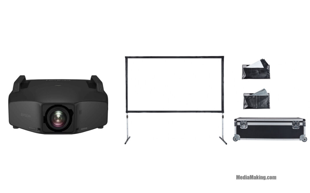 Videoproiettore 10000 Ansi Lumen con Screenline MEKANO 16:9 400×225