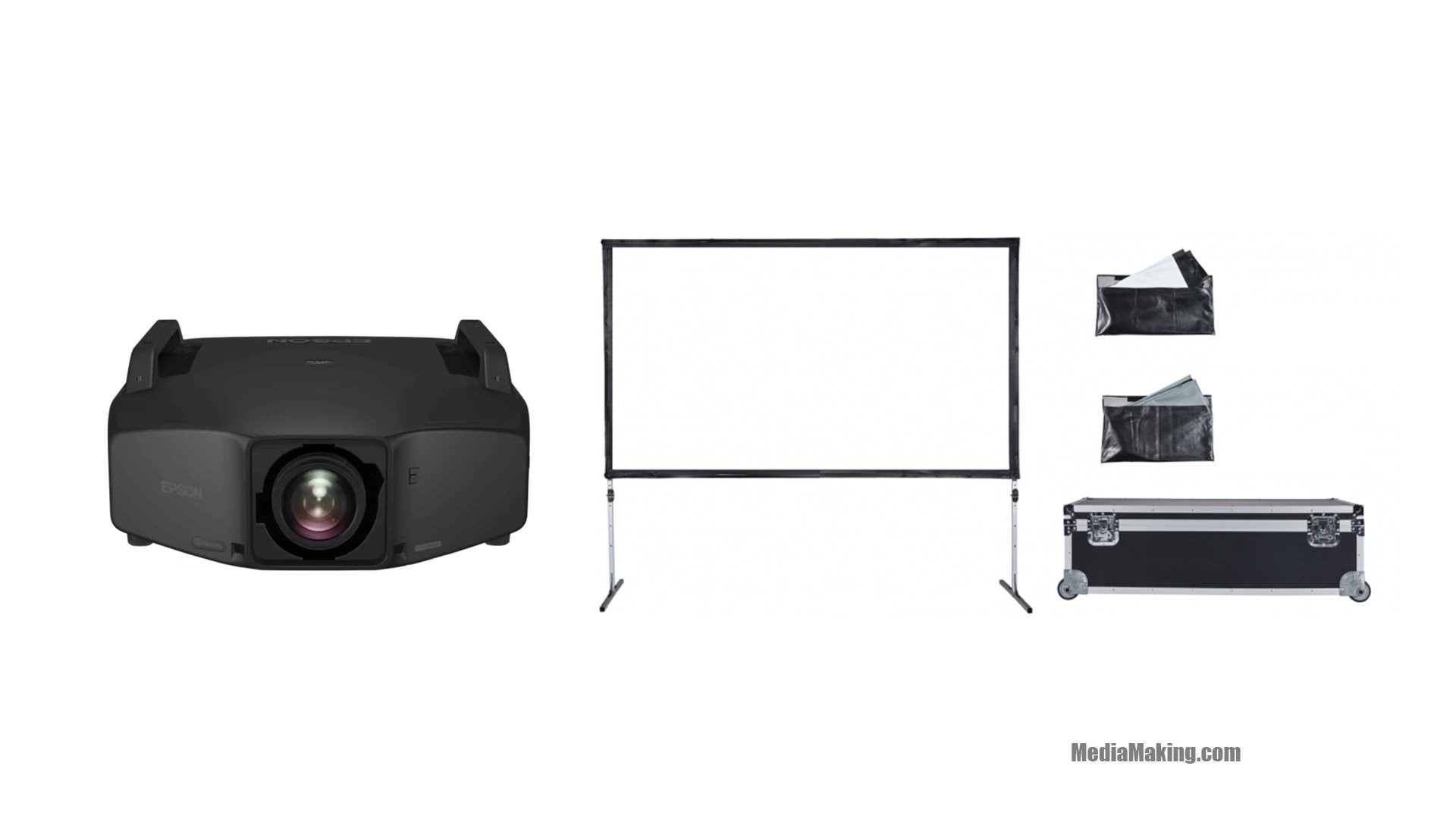 Videoproiettore 10000 Ansi Lumen con Screenline MEKANO 16:9 400×225