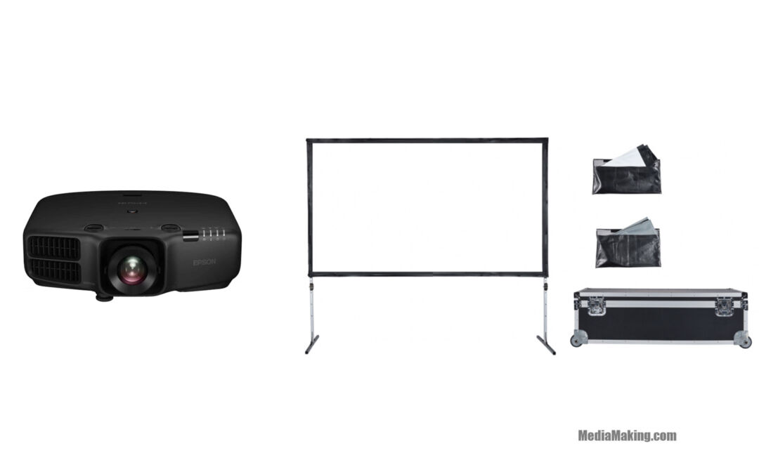 Videoproiettore 6000 Ansi Lumen con Screenline MEKANO 16:9 300×196