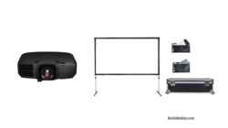 Projector 6000 Ansi Lumen with Screenline MEKANO 16:9 300×196 MK300DFR