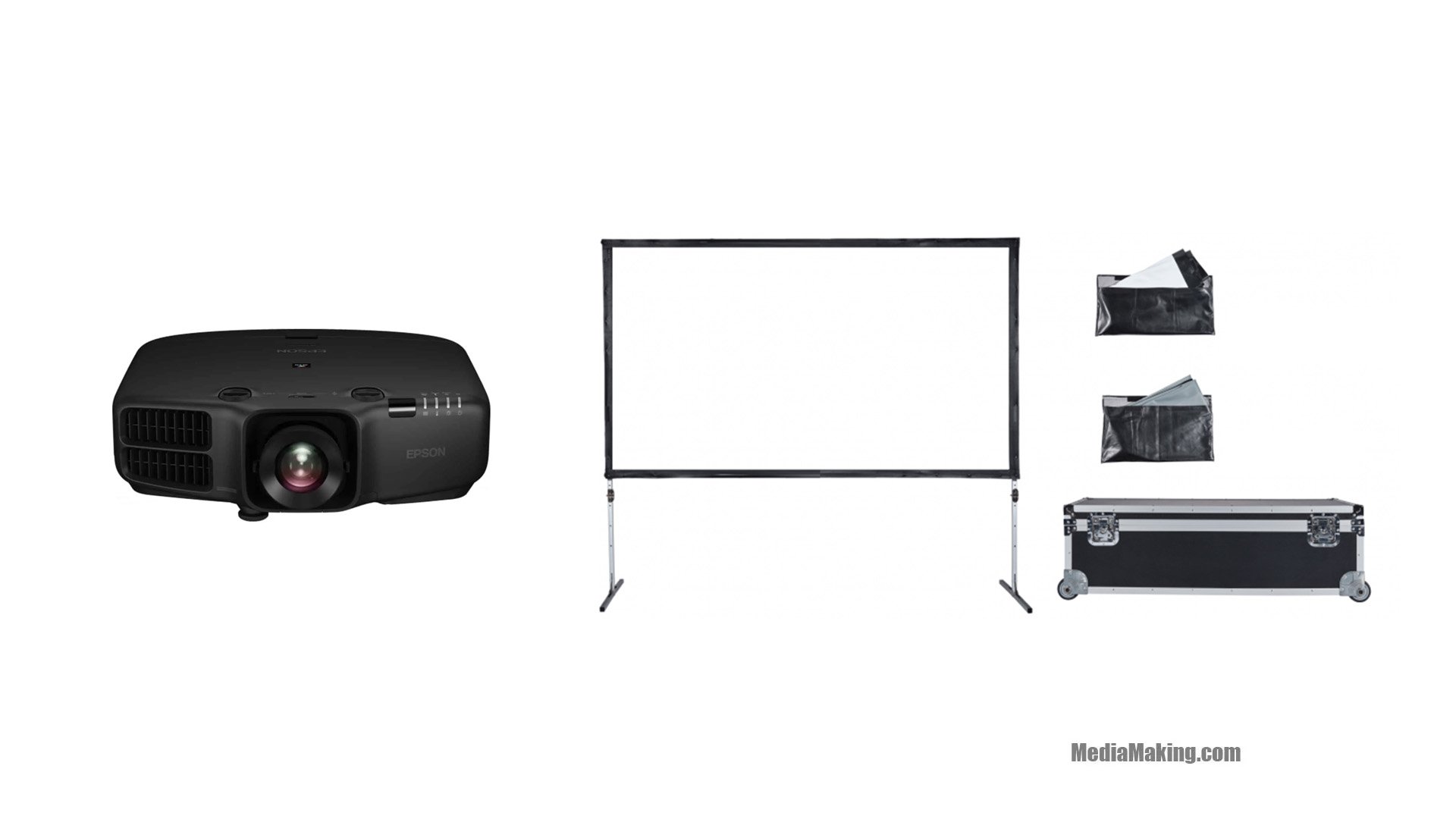 Videoproiettore 6000 Ansi Lumen con Screenline MEKANO 16:9 400×225