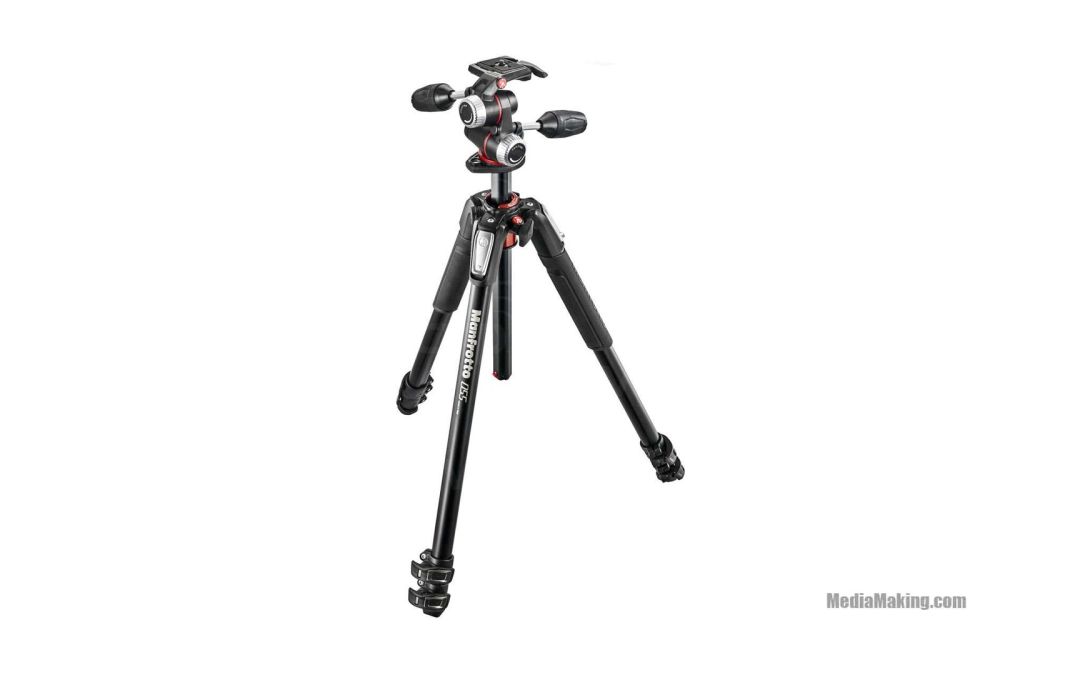 Kit Treppiede Manfrotto a 3 Sezioni con Colonna Orizzontale e Testa a 3 Movimenti