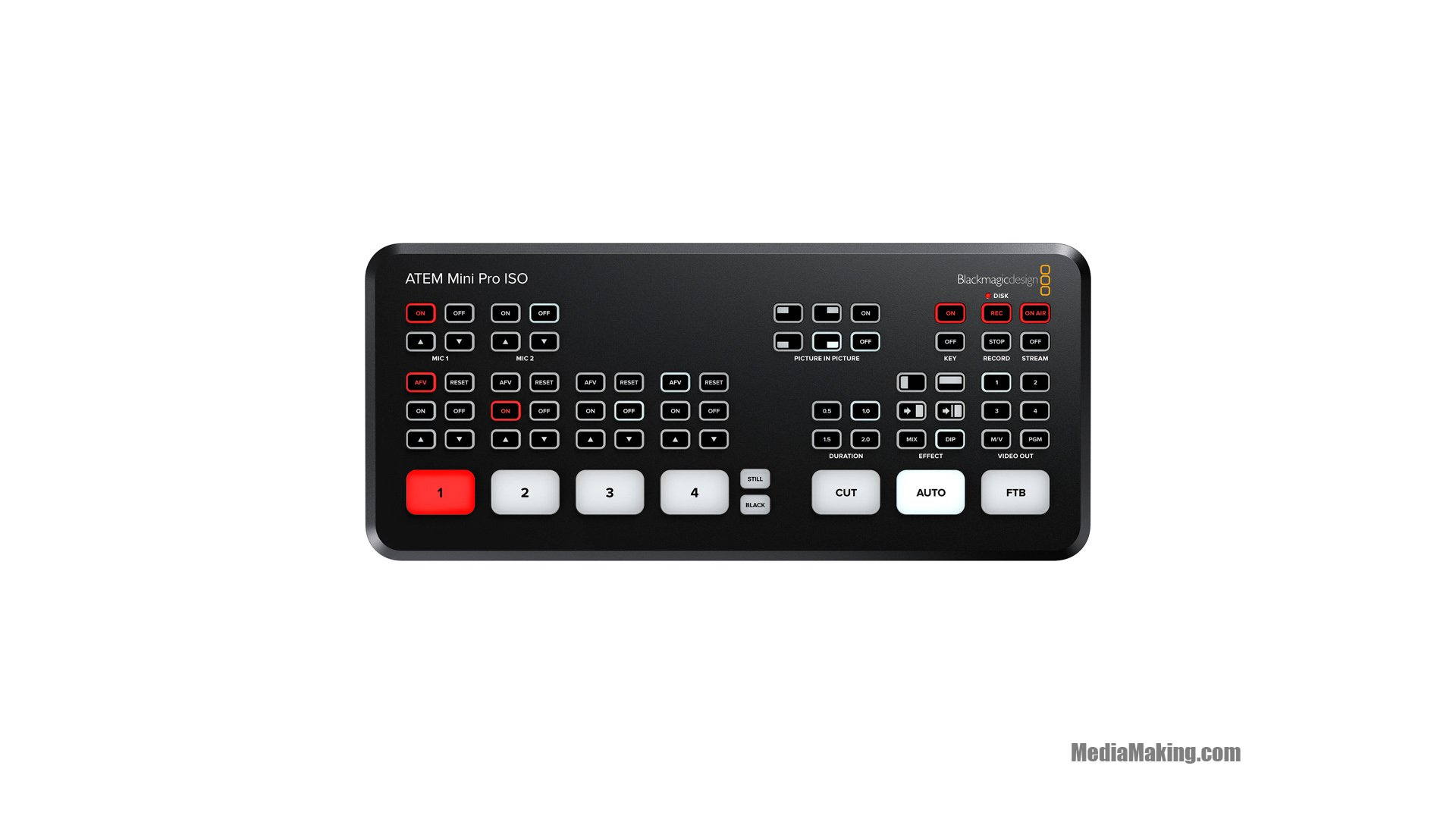 Blackmagic Switcher ATEM SDI Pro ISO per streaming e broadcast