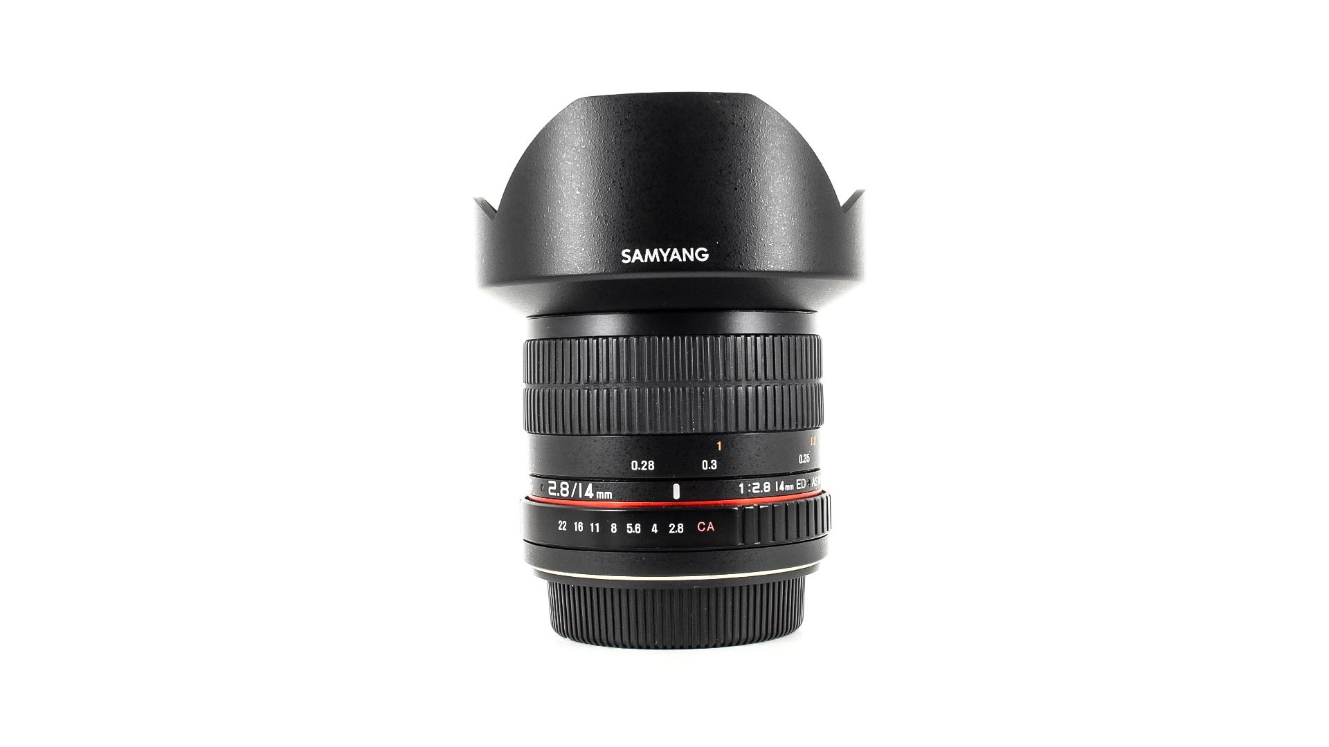 Samyang 14mm F2.8 ED AS IF UMC - attacco Canon EF