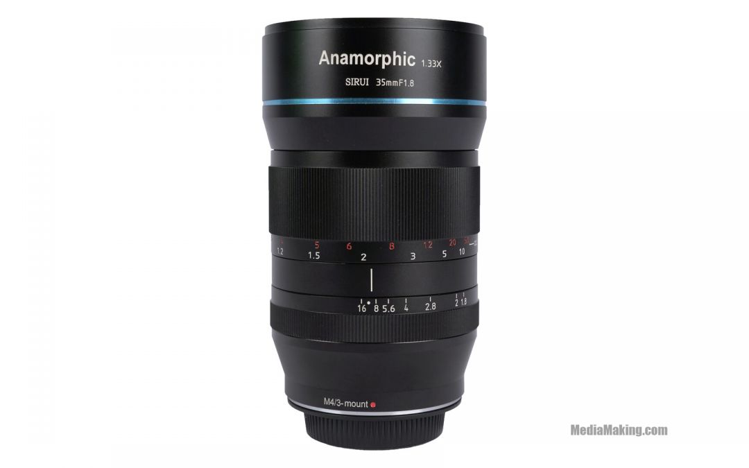 Sirui 50mm f/1.8 Anamorphic 1.33x lens