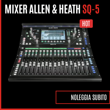 Submenu Noleggio Audio Mixer Allen Heath SQ-5 Ita