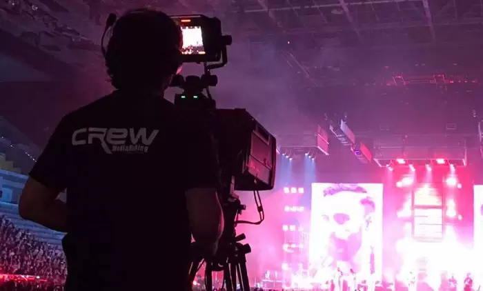 Servizio broadcast e regia live, tecnici e Crew service audio video luci